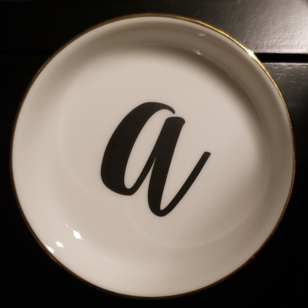 Letter "a" small jewelry holder